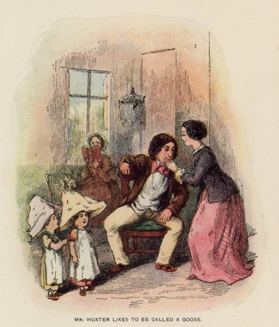 Ilustración para La historia de Pendennis de Thackeray de English School