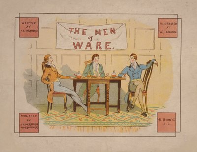 Ilustración para The Men of Ware, c.1880 (litografía en color) de English School