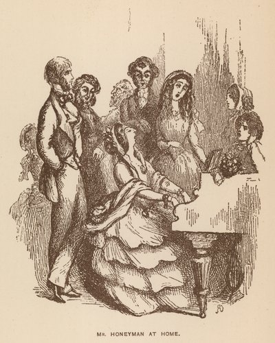 Ilustración para The Newcomes de Thackeray (litografía) de English School