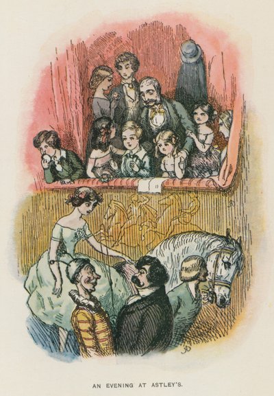 Ilustración para The Newcomes de Thackeray (litografía) de English School