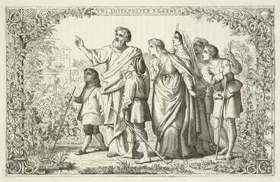 Ilustración para El progreso del peregrino de John Bunyan de English School