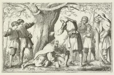 Ilustración para El progreso del peregrino de John Bunyan de English School
