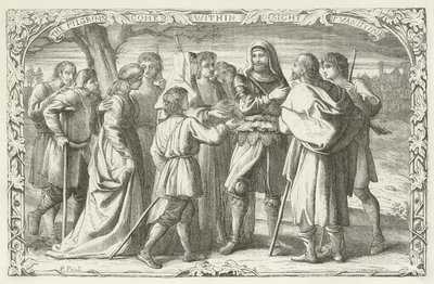 Ilustración para El progreso del peregrino de John Bunyan de English School