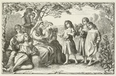 Ilustración para El progreso del peregrino de John Bunyan de English School