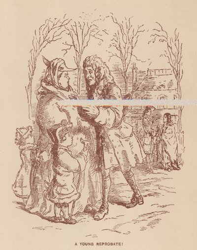 Ilustración para The Virginians de Thackeray de English School