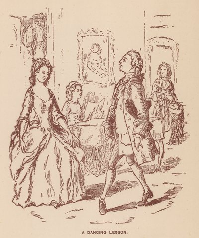 Ilustración para The Virginians de Thackeray de English School