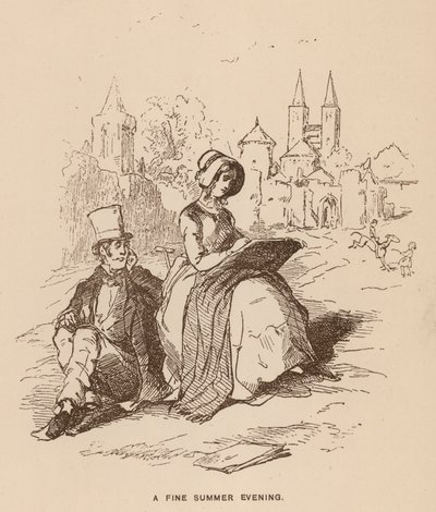 Ilustración para Vanity Fair de Thackeray de English School