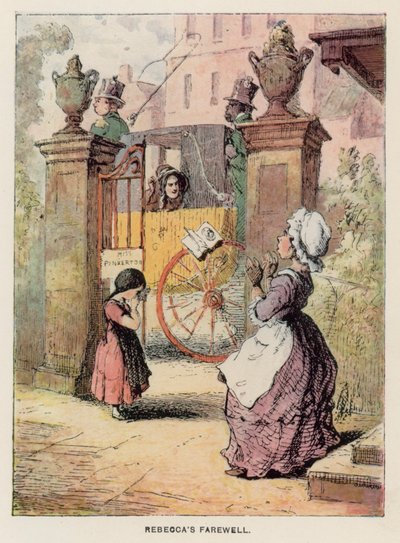 Ilustración para Vanity Fair de Thackeray (litografía) de English School