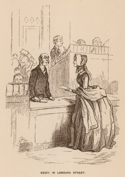 Ilustración para Vanity Fair de Thackeray (litografía) de English School