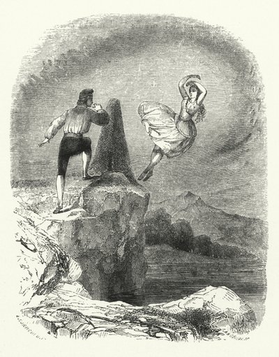Ilustración para el ballet, Ondine o La náyade de English School