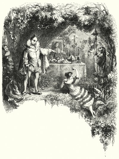 Ilustración para el ballet, Le Diable boiteux, o El diablo cojuelo de English School