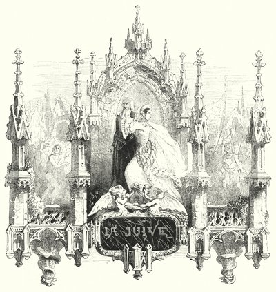 Ilustración para la ópera La Judía de Fromental Halévy de English School