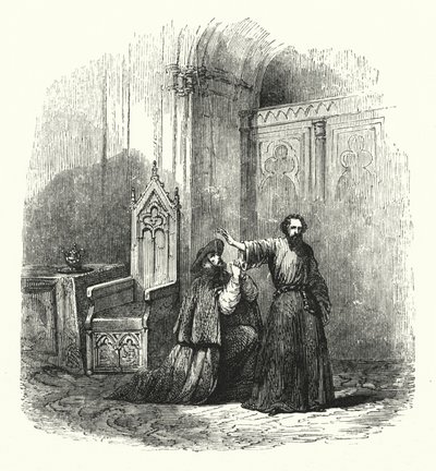 Ilustración para la ópera La Judía de Fromental Halévy de English School