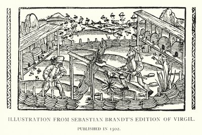 Ilustración de la Edición de Virgilio de Sebastian Brandt, publicada en 1502 (lito) de English School