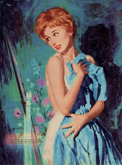 Ilustración de la revista "Woman