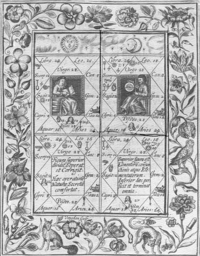Ilustración tomada de Theatrum Chemicum Britannicum por Elias Ashmole, 1652 de English School