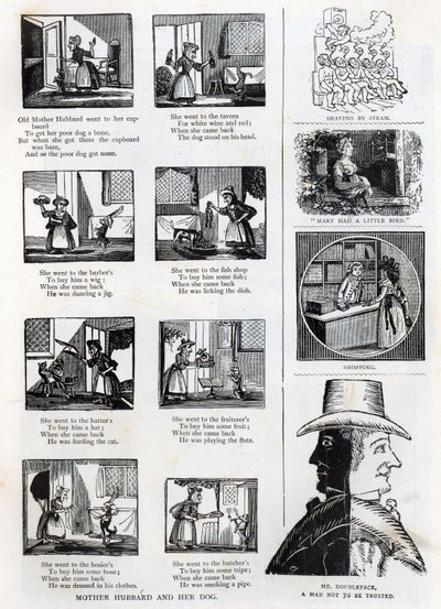 Ilustraciones del Libro de imágenes del abuelo, c.1875 de English School