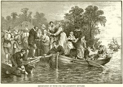 Importación de Esposas para los Colonos de Jamestown de English School