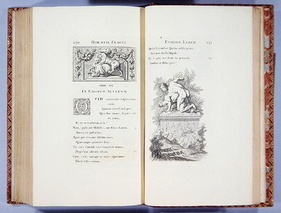 En Cassium Severum, de Quinti Horatii Flaci Opera, impreso por John Pine, 1733-7 de English School