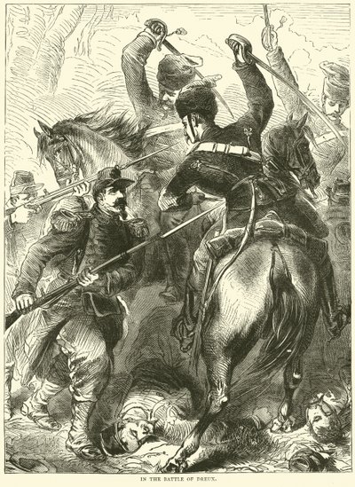 En la Batalla de Dreux, noviembre 1870 de English School
