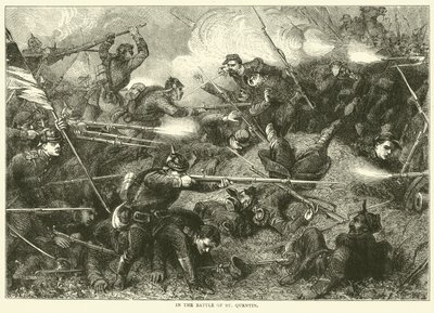 En la batalla de St Quentin, enero 1871 de English School