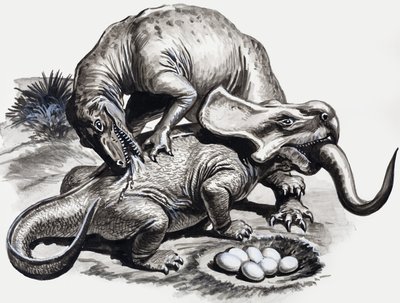 En los días de los dinosaurios: Descubrimiento en el desierto de English School