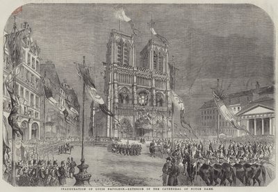 Inauguración de Luis Napoleón, Exterior de la Catedral de Notre Dame de English School