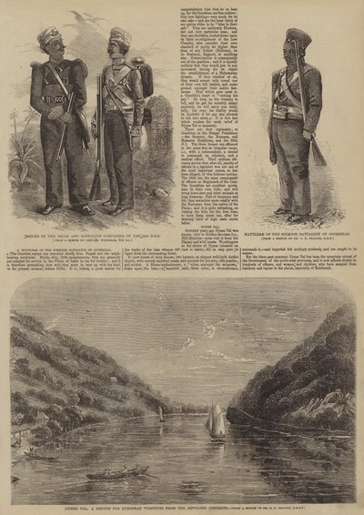 Rebelión india de 1857 (grabado) de English School