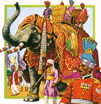 Elefante indio de English School