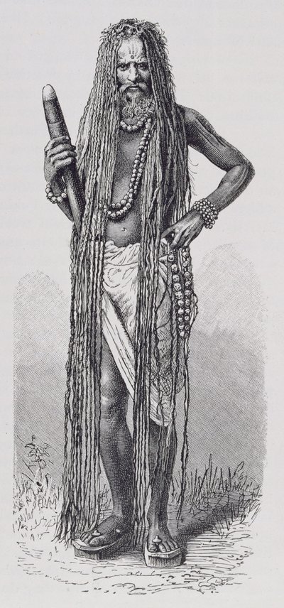 Fakir indio, de La Historia de la Humanidad, Vol.III, por Prof. Friedrich Ratzel de English School