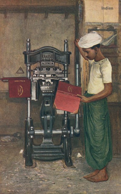 Operador de máquina indio de English School