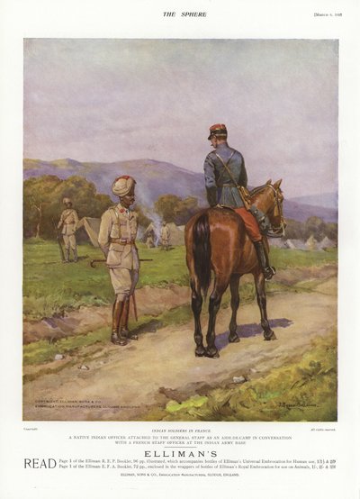 Soldados indios en Francia, Primera Guerra Mundial de English School