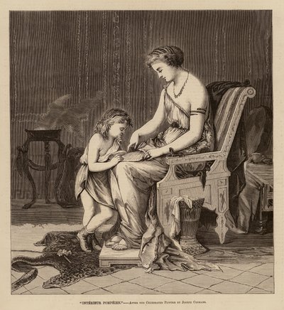 "Pompeya interior" (grabado) de English School