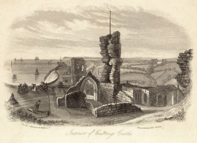 Interior del Castillo de Hastings de English School