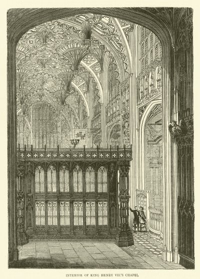 Interior de la Capilla del Rey Enrique VII de English School