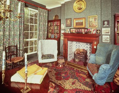 Interior de No.8 Hammersmith Terrace, construido c.1735 de English School