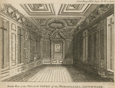 Interior del Palacio de la Corte de la Prisión Marshalsea de English School