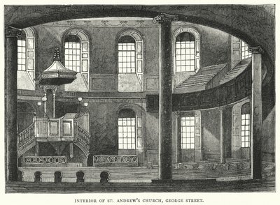 Interior de la Iglesia de San Andrés, George Street de English School