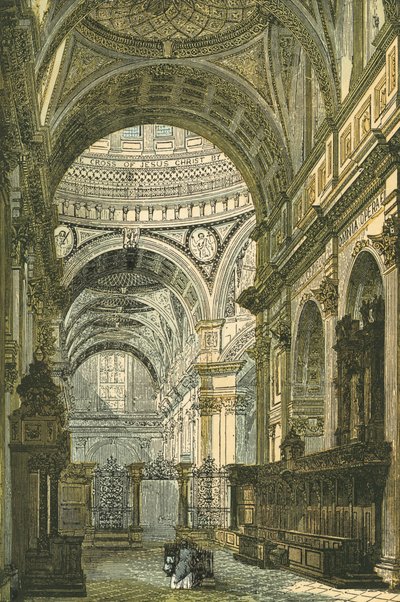 Interior de la Catedral de San Pablo, Londres de English School