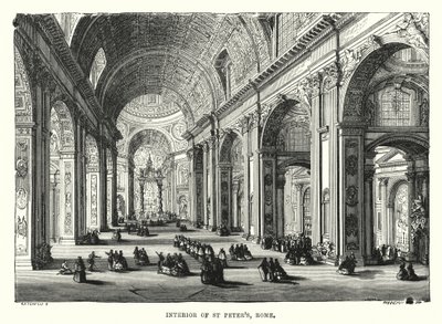 Interior de San Pedro, Roma de English School