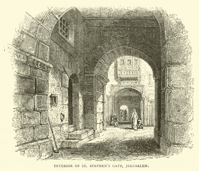 Interior de la Puerta de San Esteban, Jerusalén de English School