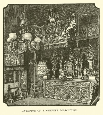 Interior de una Casa de Joss China de English School