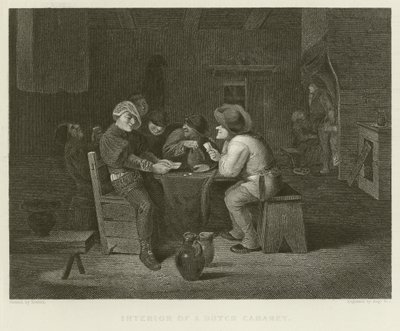 Interior de un cabaret holandés de English School