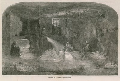 Interior de una casa de huéspedes en Londres de English School