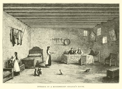 Interior de la casa de un senador montenegrino de English School