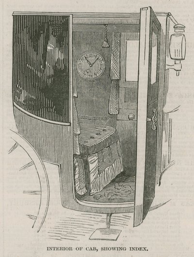 Interior de un taxi de English School