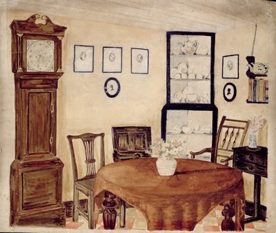 Interior de la casa de un anticuario, c.1870 de English School