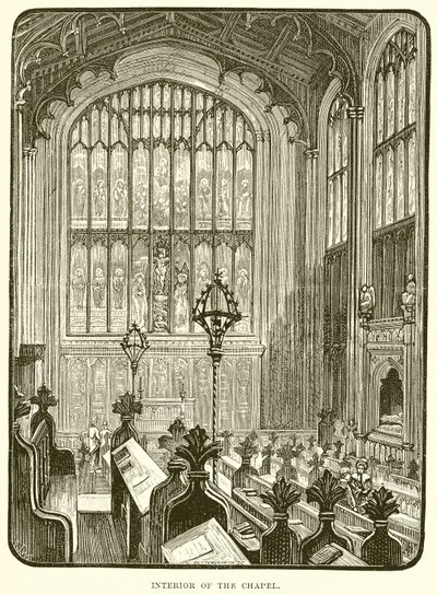 Interior de la capilla de English School