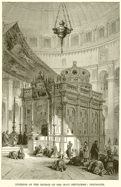 Interior de la Iglesia del Santo Sepulcro: Jerusalén de English School