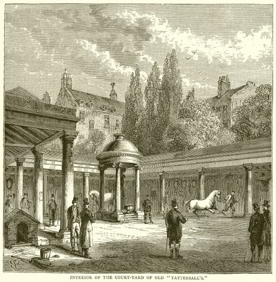 Interior del patio del antiguo Tattersalls de English School